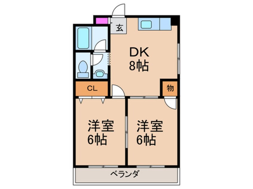 間取図 スペ－スライフ平野