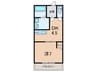 マンション東二見 1DKの間取り