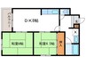 メゾン・ケンモウト 2DKの間取り