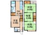 五ケ庄西浦貸家 4DKの間取り
