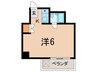 丸勝甲子園ビル 1Kの間取り