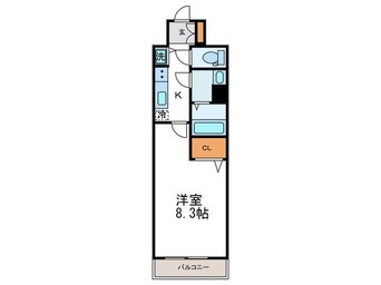 間取図 べラジオ京都一乗寺（２１４）