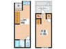 打越町テラスハウス 1LDKの間取り
