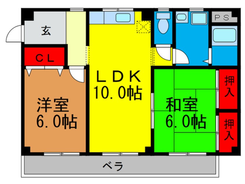 間取図 ハピネス２０００