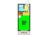 ハイツ山吹 1Kの間取り