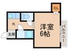 夕張マンションⅡ 1Kの間取り