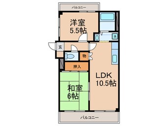 間取図 エレガンス松本２号館