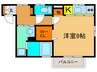 ポルト 1Kの間取り