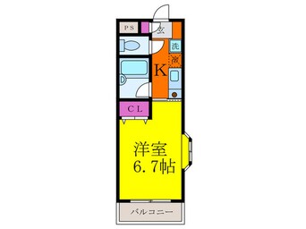 間取図 フルールイン摂津