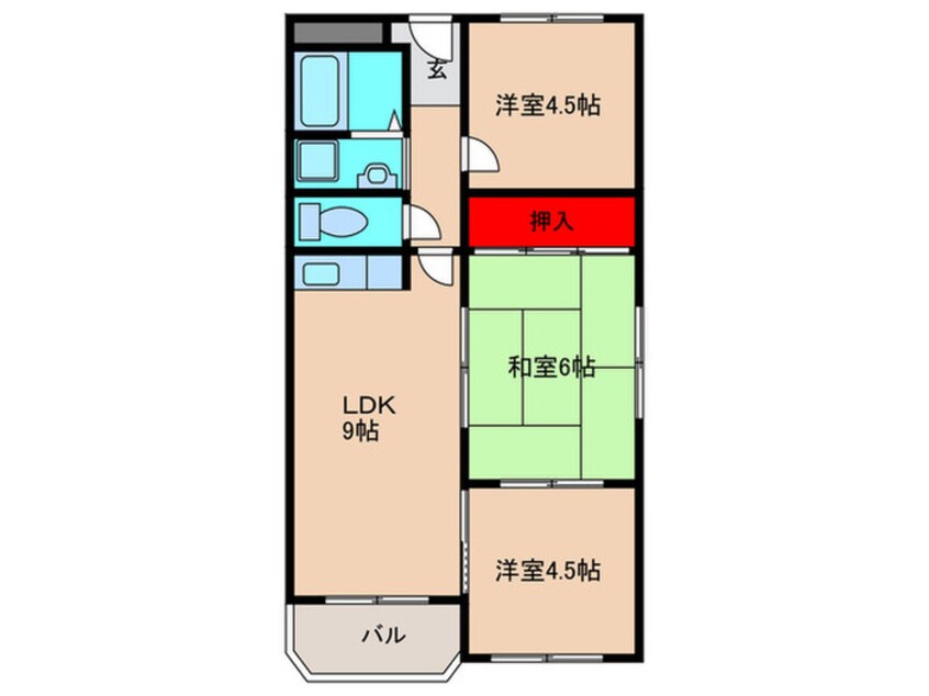 間取図 箕面第一ハイツ