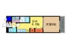 Radier MARU.T 1DKの間取り