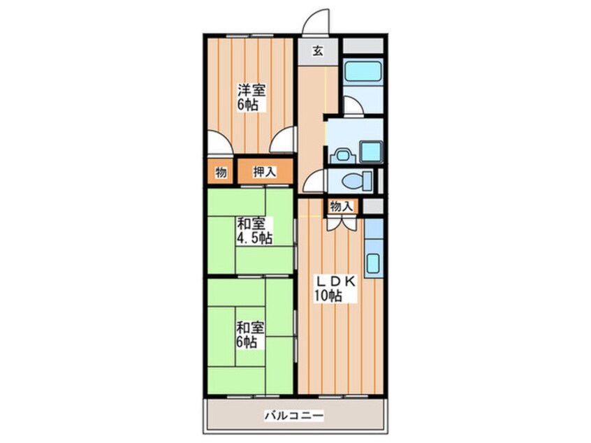 間取図 アメニティコート