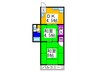 陵西マンション 2DKの間取り