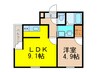 フジパレス西住之江Ⅷ番館 1LDKの間取り