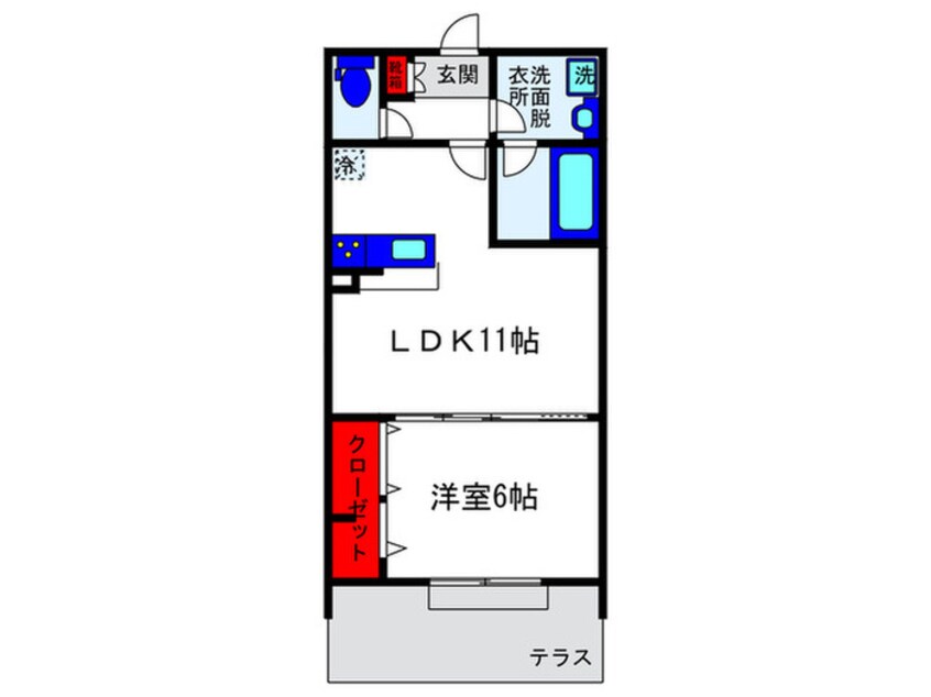 間取図 プレジール曽根東町