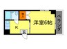 ベルメゾン堀川 1Kの間取り