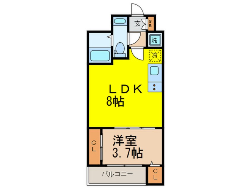 間取図 セレニテ北浜