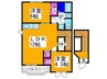 シャン・ノ－ル 2LDKの間取り