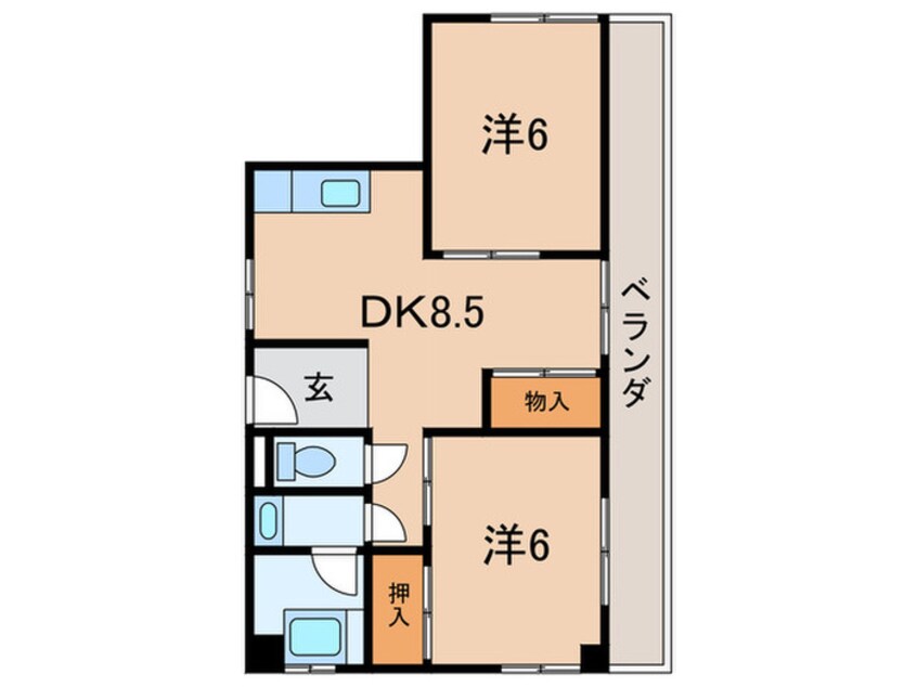 間取図 ふじハイツ