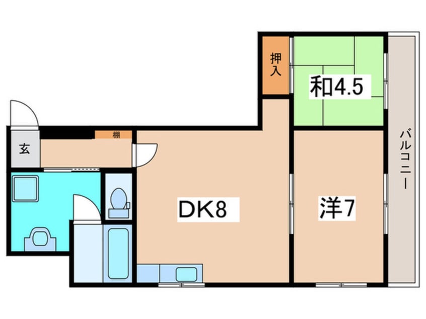 間取図 ベルクK1
