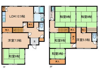 間取図 尼崎市塚口町6丁目戸建