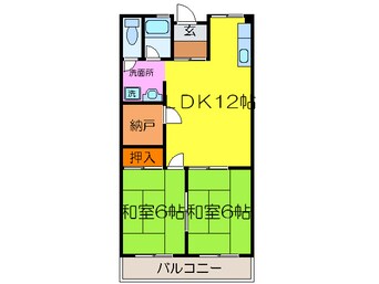 間取図 家具町ハイツ