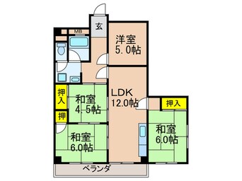 間取図 家具町ハイツ