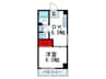 コ－ポ円山 1DKの間取り