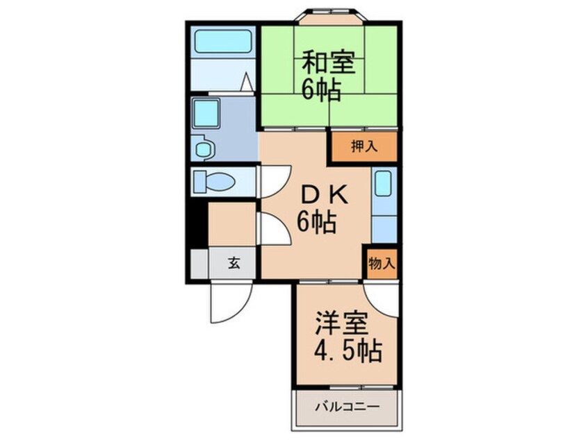 間取図 ニュ－弥生