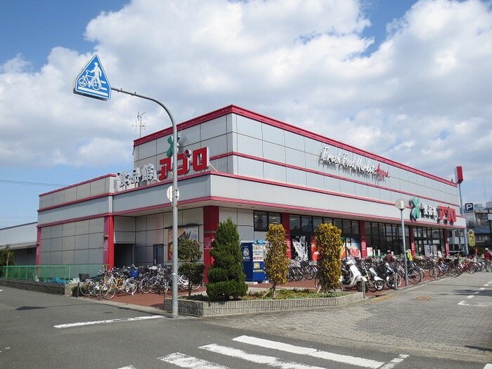 食品館アプロ鶴見店(スーパー)まで427m ウッディハウスウエコ－