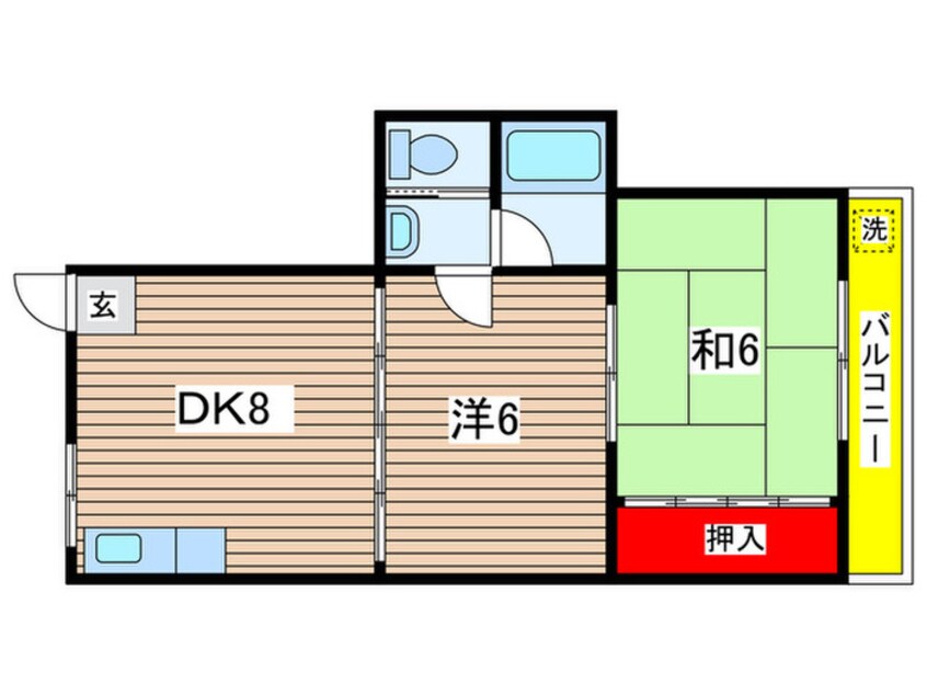 間取図 西喜マンションⅡ