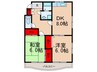 CASA 2DKの間取り