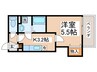 仮)東大阪市御厨南共同住宅 1Kの間取り