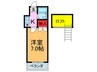 ショウロ御殿山 1Kの間取り
