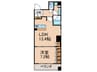 リ－ガル京都烏丸御池（５０２） 1LDKの間取り