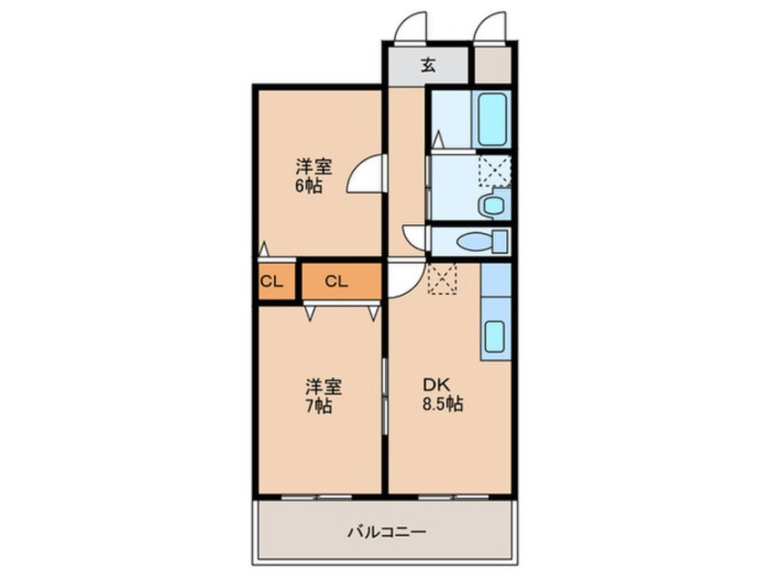 間取図 アドバンス渋川