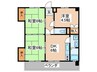 若野ハイツ 3DKの間取り