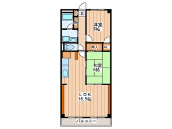 間取図 サンハイツ寝屋川