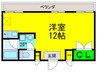 レガーレ長居公園 1Rの間取り