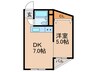 山坂マンション 1DKの間取り