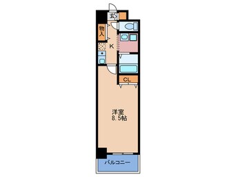 間取図 ルモン中津（405）