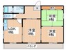 アローハイツ 3LDKの間取り