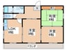 アローハイツ 3LDKの間取り
