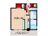 ハロ上町 1Rの間取り
