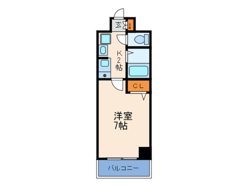 間取図 エスリード福島駅前（1105）