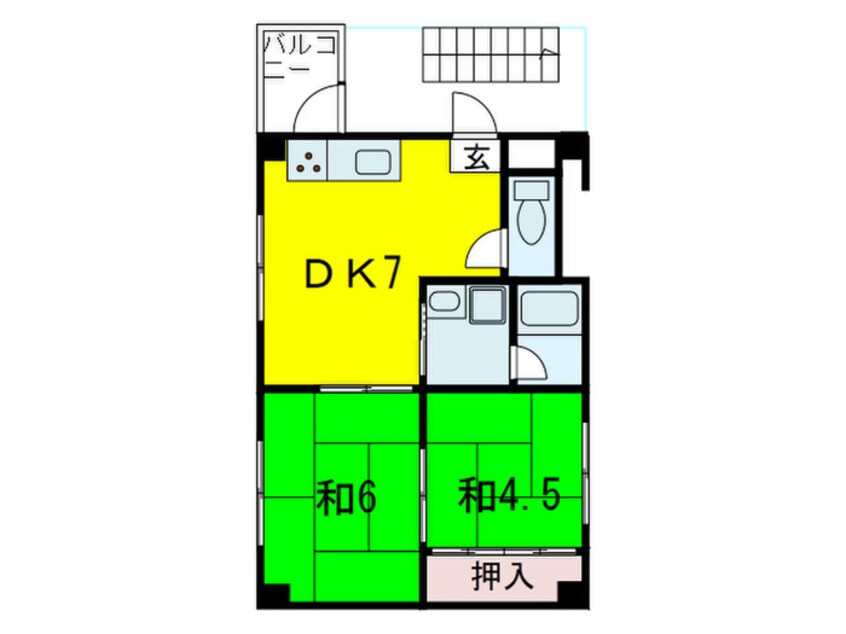 間取図 月見山マンション