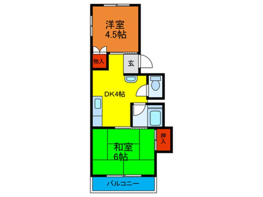 間取図 ﾎﾜｲﾄﾏﾝｼｮﾝ