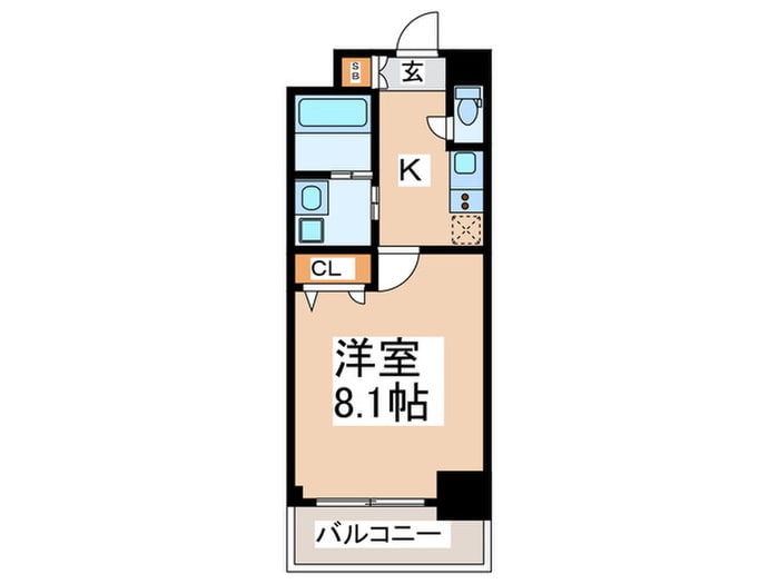 間取り図 ｴｲﾍﾟｯｸｽみなとCentral Avenue404