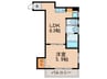 ハイツ美園 1LDKの間取り