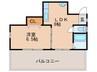 ハイツ美園 1LDKの間取り